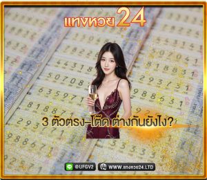 แทงหวยใต้ดิน 3 ตัวตรง–โต๊ด